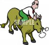 0511-1202-0323-4750_clip_art_image_of_a_bald_man_on_a_wild_bull_holding_on_tight_to_his_horns._T.jpg