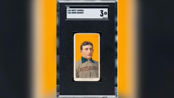 This Honus Wagner baseball card sold for $6.606 million.