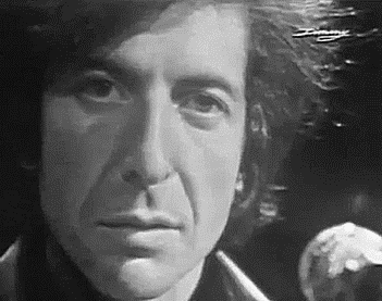 GIF leonard cohen stoic blink - animated GIF on GIFER