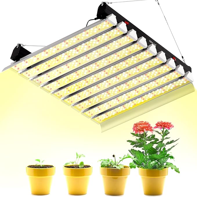 SZHLUX 4000W LED Grow Light 6×6ft Coverage Dual Switch Full Spectrum Grow Lamp for Indoor Plants, Sunlight Plant Light 864 LEDs for Hydroponic Seedling Veg and Bloom Greenhouse Growing Light Fixtures