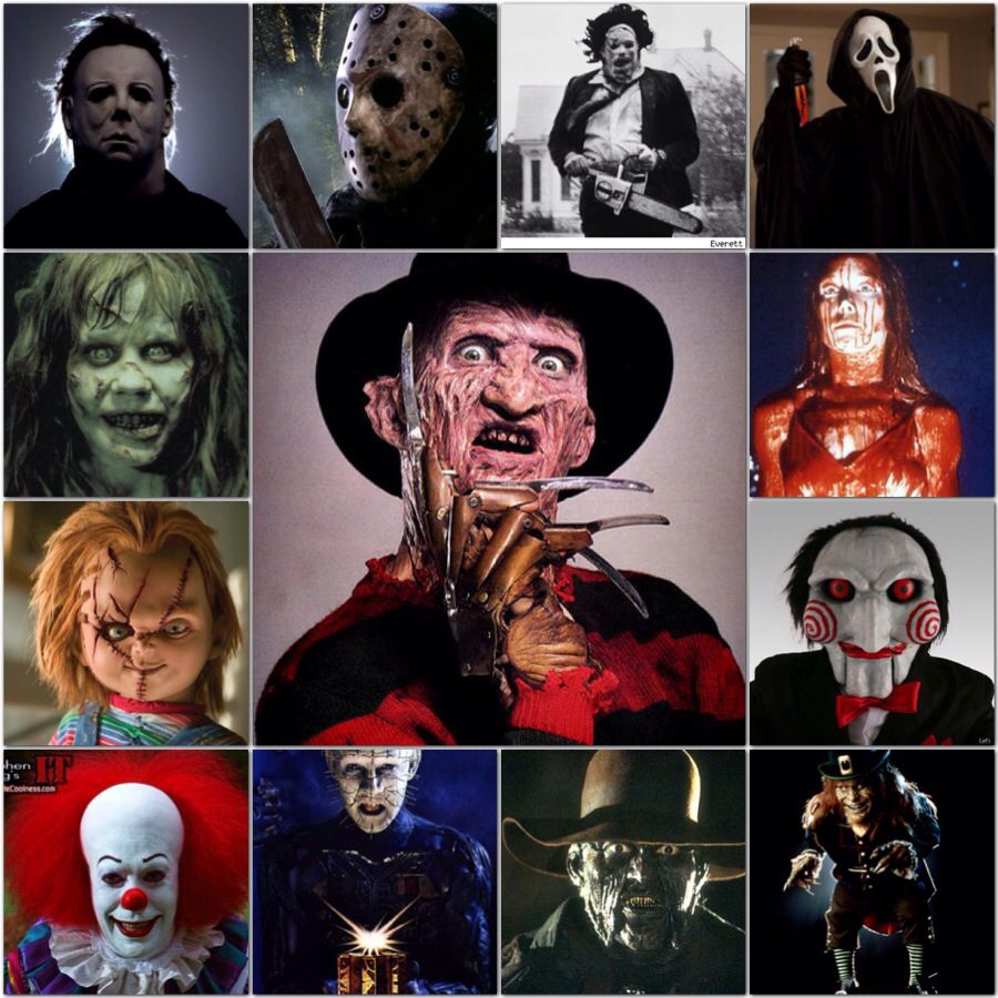 Horror Movie Villains | Horror themes, Horror, Scary movies