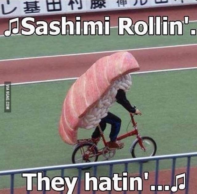 Image result for no sushi meme